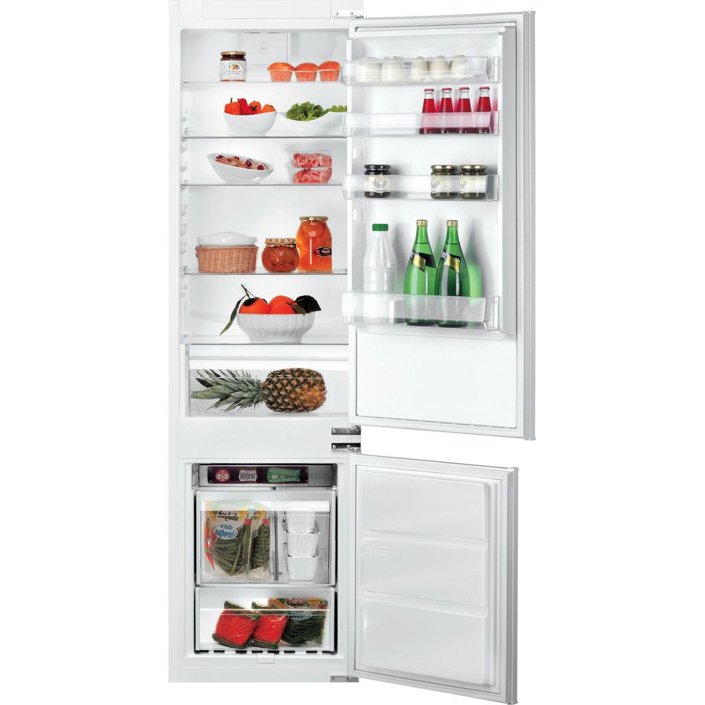Image of Hotpoint B 20 A1 DV E/HA 1 frigorifero con congelatore Da incasso 306 L F Grigio, Bianco