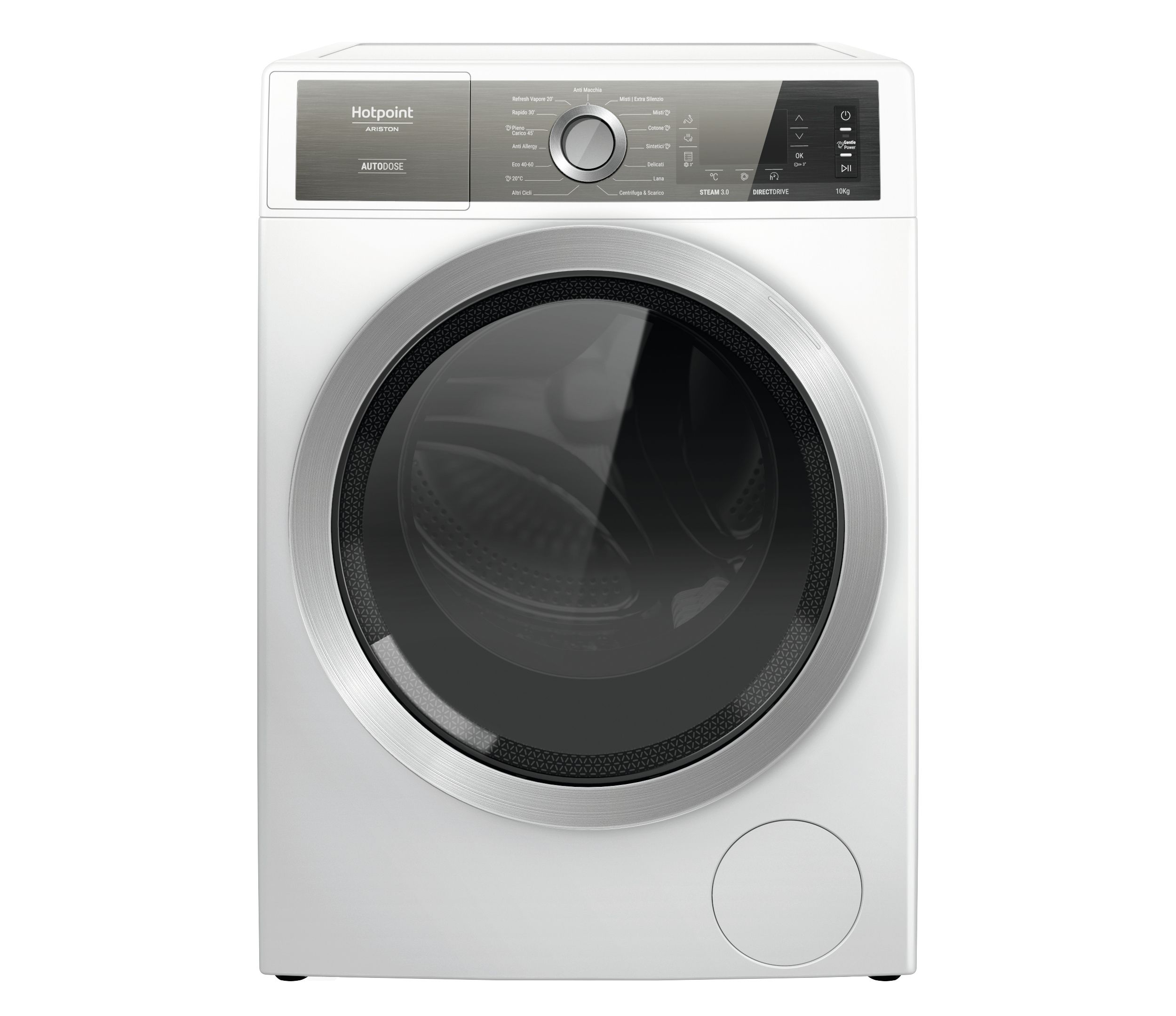 Image of Hotpoint H8 W046WB IT lavatrice Caricamento frontale 10 kg 1400 Giri/min A Bianco