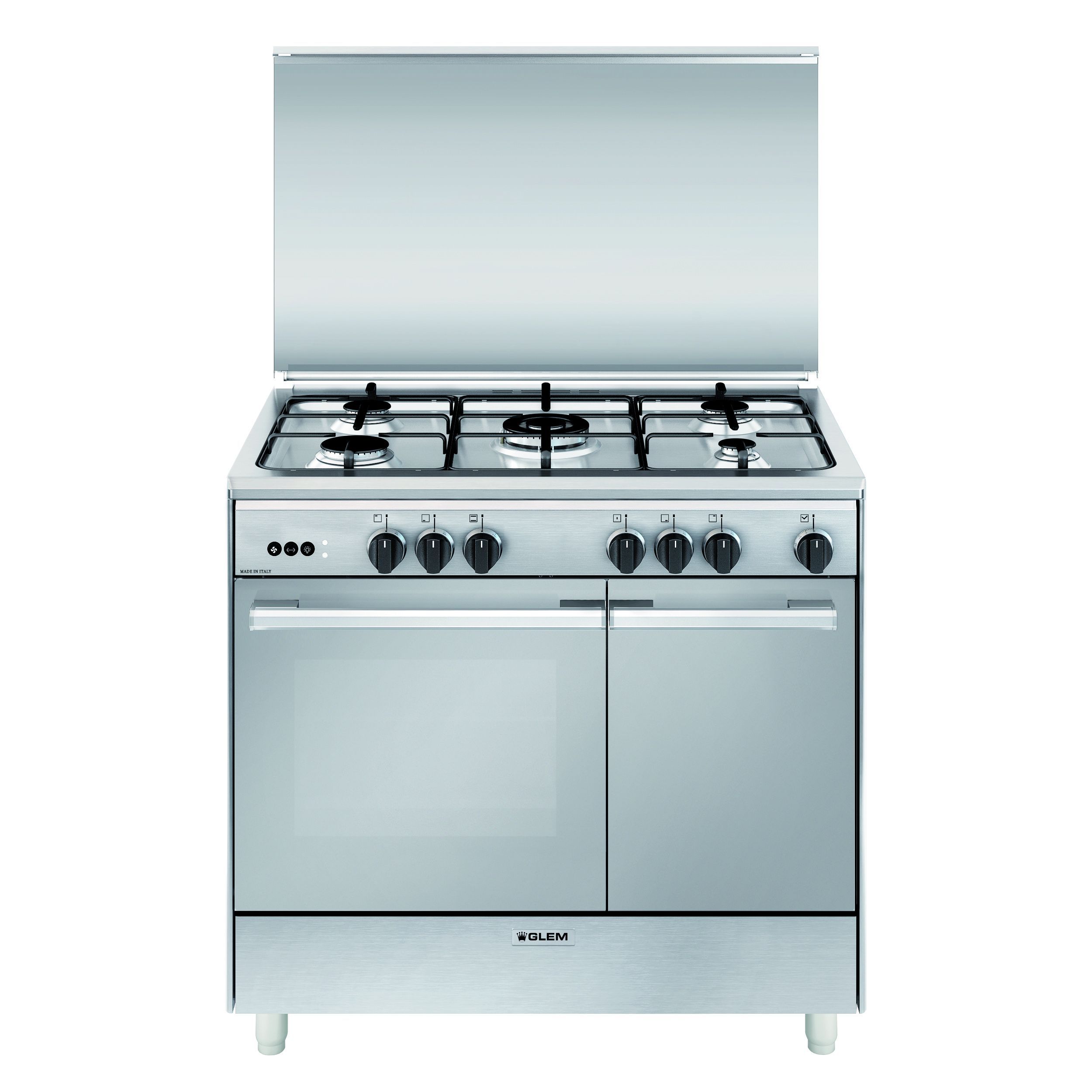 Glem Gas UR965VI cucina Elettrico/Gas Acciaio inox-image