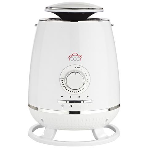 Dcg stufetta elettrica in ceramica rotante potenze 900/1800 watt colore bianco - PTC003