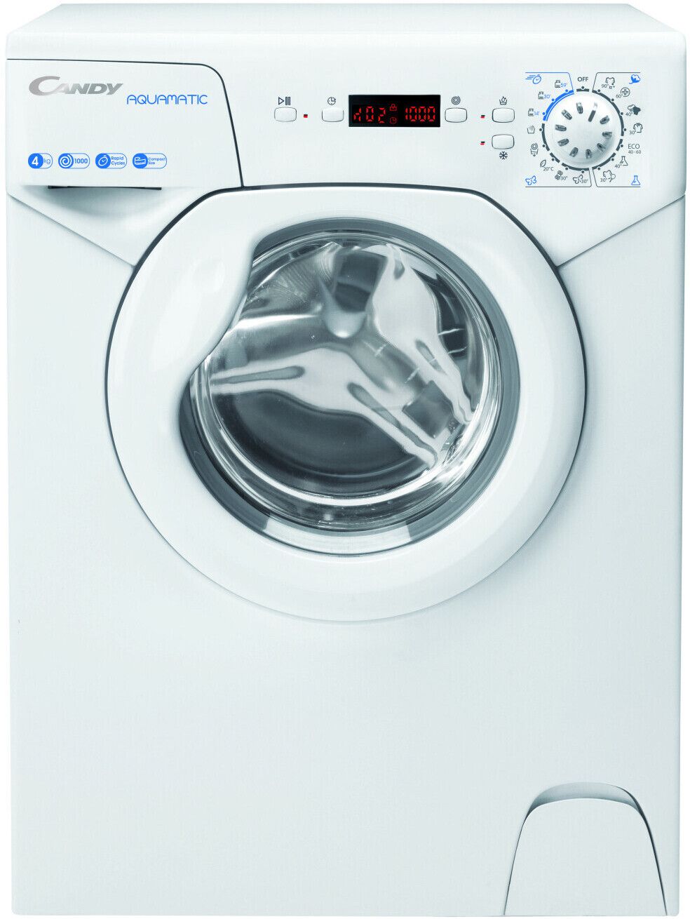 Image of Candy AQUA 1042DE/2-S lavatrice Libera installazione Caricamento frontale 4 kg 1000 Giri/min F Bianco