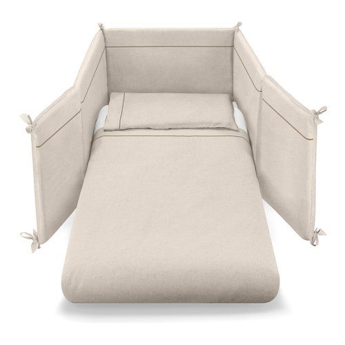 Piumone lettino pali 0687trae transformer set 3 pz per evolutivo ecru