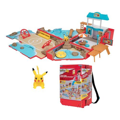 Playset arena battle beach con personaggio pokemon pk182000
