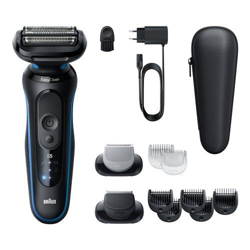 Rasoio barba braun 52 b1650s series 5 easyclean ricaricabile black e b