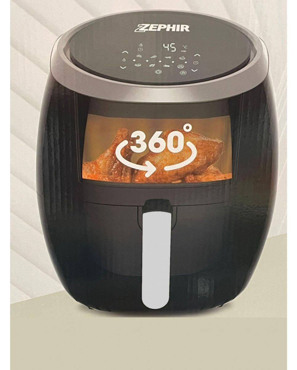 Zephir friggitrice ad aria xl 6lt 1800w display led nero zhc60n