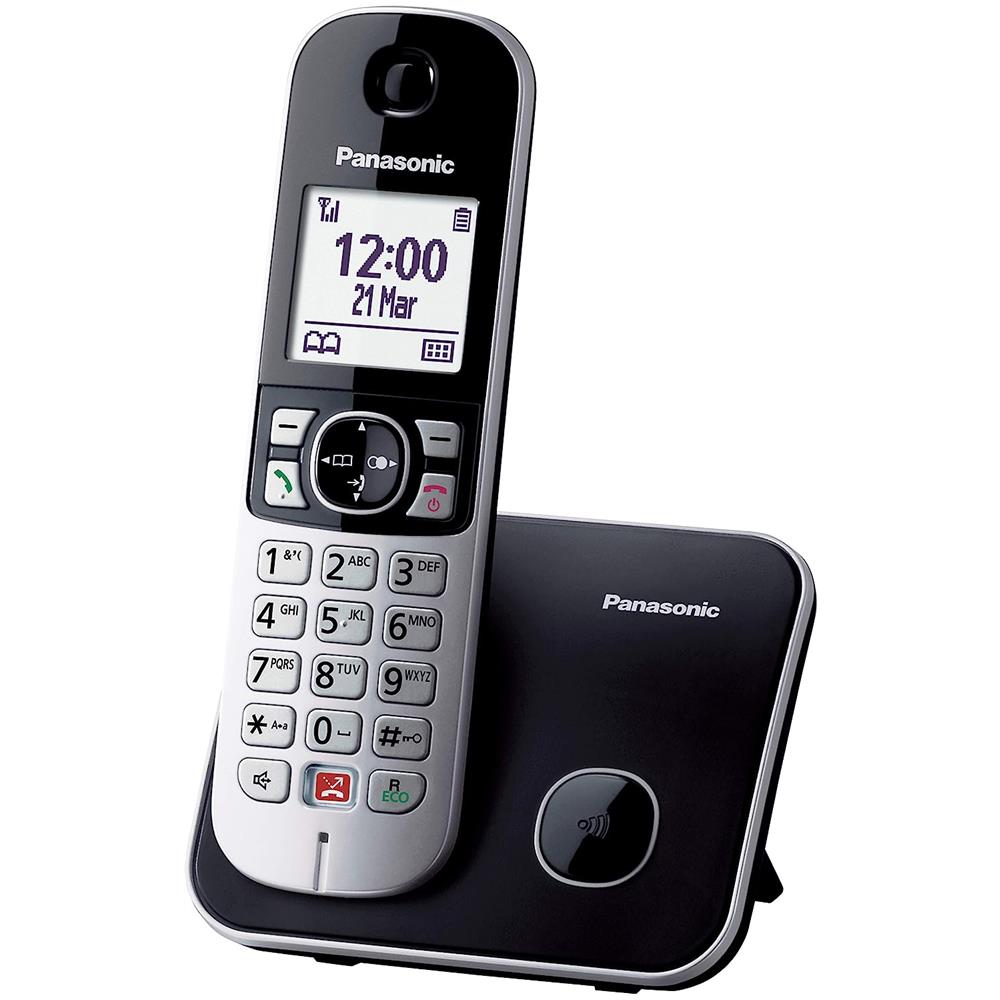 Image of Panasonic KX-TG6851JTB telefono Telefono DECT Identificatore di chiamata Nero, Grigio - (PAN CORDLESS KX-TG6851JTB ITA BLK)