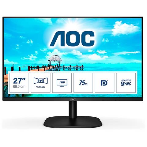 Image of AOC B2 27B2QAM LED display 68,6 cm (27") 1920 x 1080 Pixel Full HD Nero