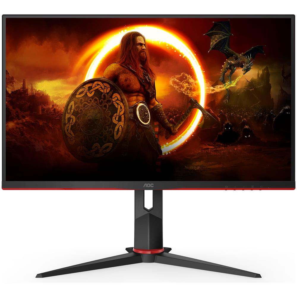 Image of AOC Q27G2S/EU Monitor PC 68,6 cm (27") 2560 x 1440 Pixel Quad HD LED Nero, Rosso